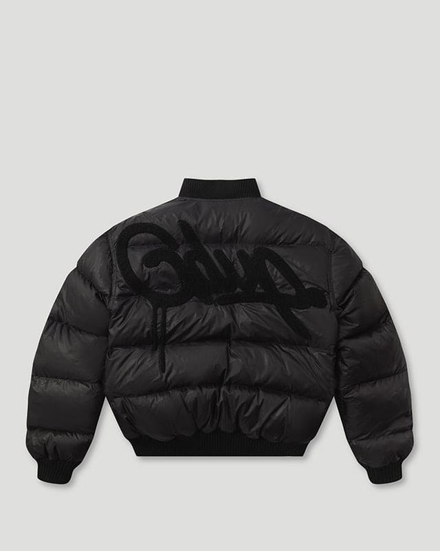 Team Logo/Handstyle Reversible Bomber Grey/Black
