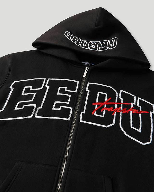 Team Logo x Trapstar Signature Jacket Black/White/Red